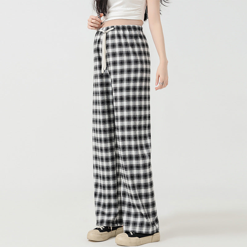 Imperial - Plaid Wide-leg Pants