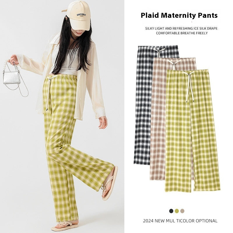 Imperial - Plaid Wide-leg Pants