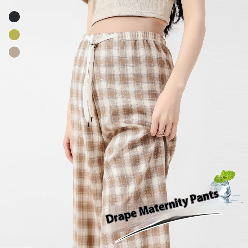 Imperial - Plaid Wide-leg Pants